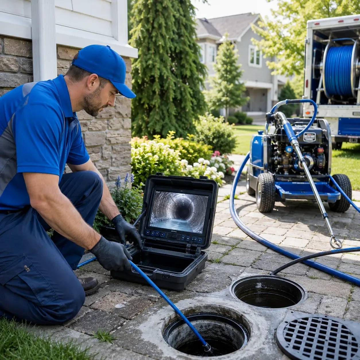 Outdoor drain cleaning professionals serving Grass Lake, MI