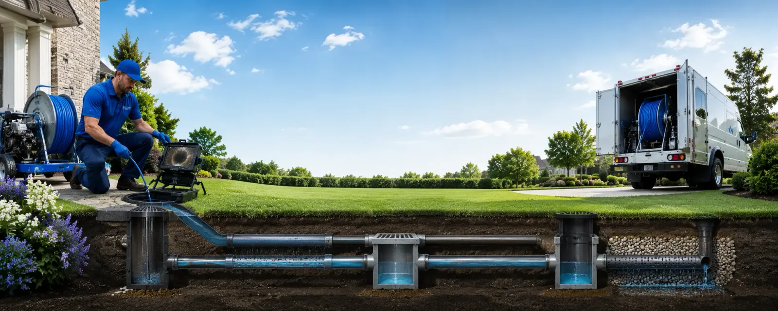 Outdoor drain cleaning information for Grass Lake, MI